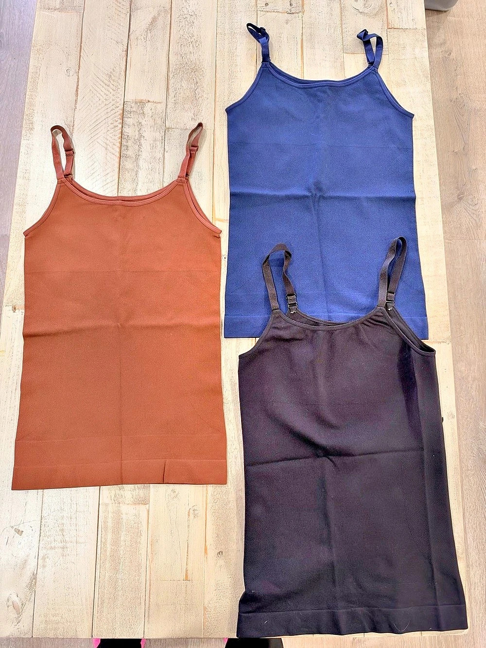Shapermint Essentials All Day Every Day Scoop Neck Cami- Sz M - Lot of 3 NWOT